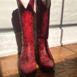 Red Corral coy boy boots sz 9